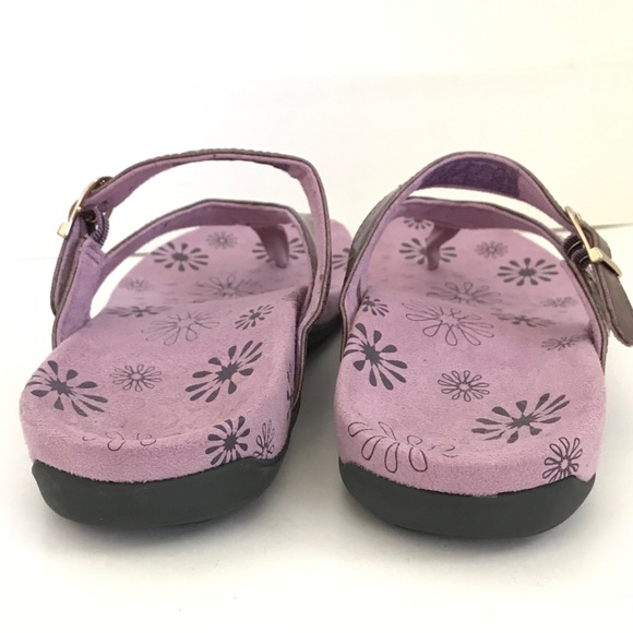 VIONIC Rosemary Orthotic Sandals Purple and Metallic Bronze Women’s Size 7 - Picture 10 of 16